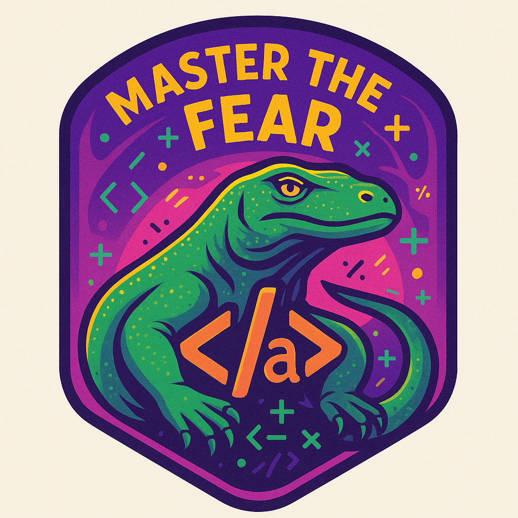 colorful cartoon of a komodo dragon